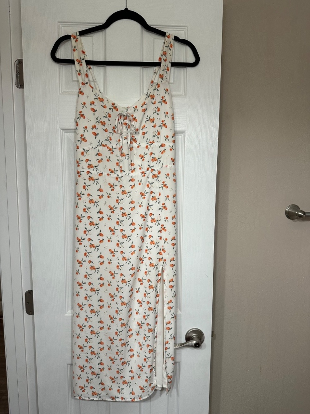 Abercrombie & Fitch Peach Midi Dress